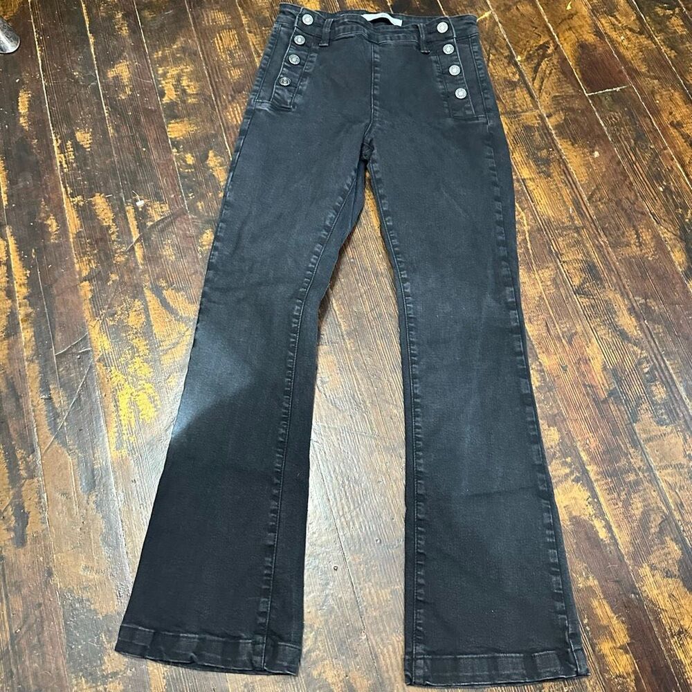 Kancan 3/25 flared black trendy boutique stretchy jeans